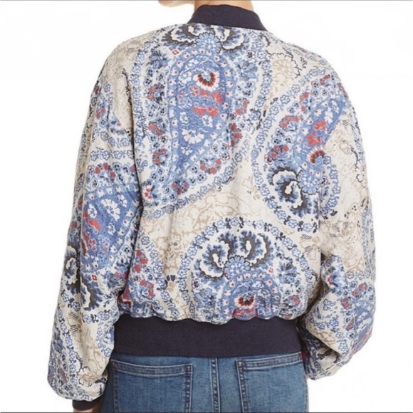 Free People Daytrip Printed Bomber Jacket - Picture 7 of 7